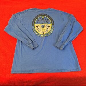Vintage Y2K Nomad Surfboards Long Sleeve Shirt Mens Size M RARE! Surfing skate